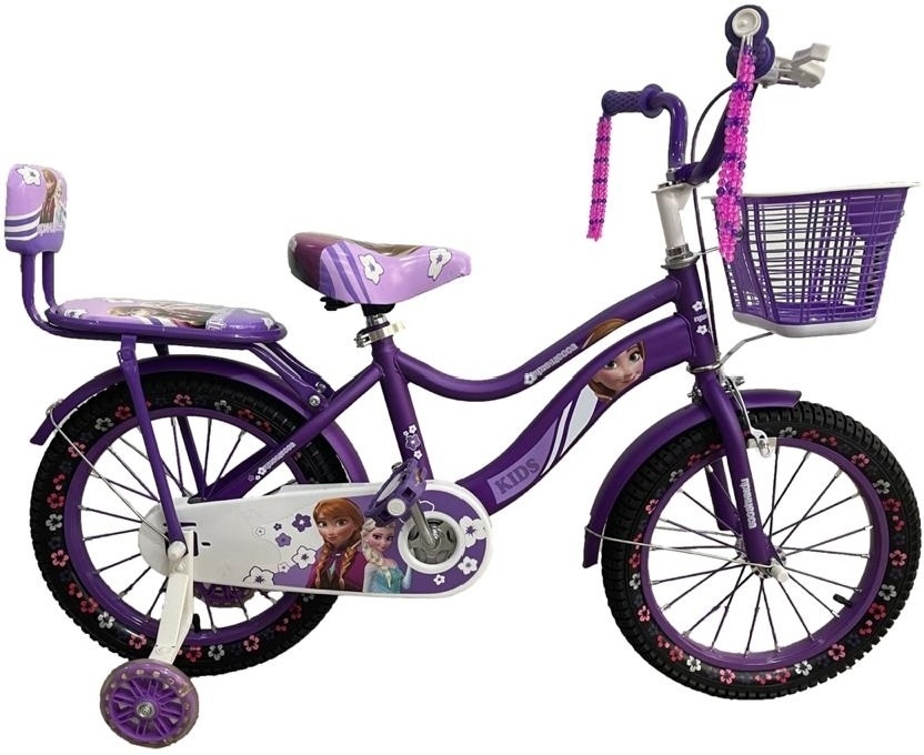 картинка HA216 Принцесса Велосипед (2 крыла,корзина,доп колеса)  от магазина KidParade  