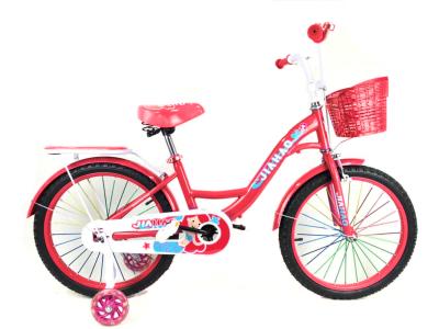 картинка HA220 ANGEL Велосипед(звонок,набор ключей,2 крыла,корзина,доп колеса) от магазина KidParade  