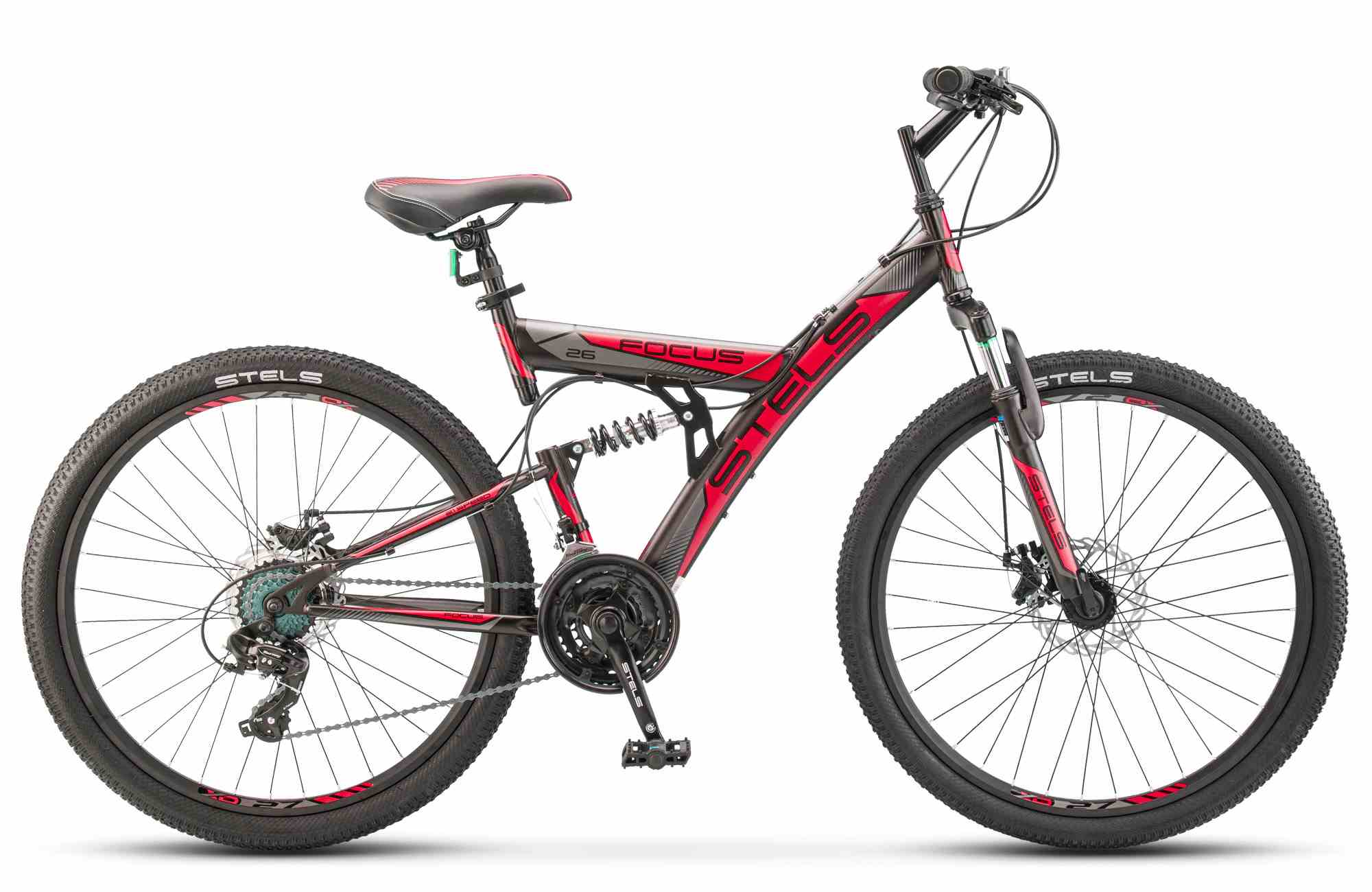 картинка HA221-spMD Focus Велосипед 26"18 черный/красный от магазина KidParade  