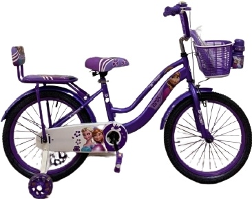 картинка HA218 Принцесса Велосипед (2 крыла,корзина,доп колеса)  от магазина KidParade  